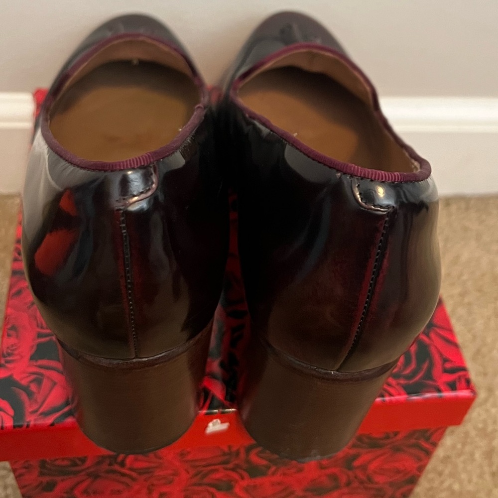 Clarks Womens Cordovan Leather Heels Sz US 9 - Picture 4 of 4